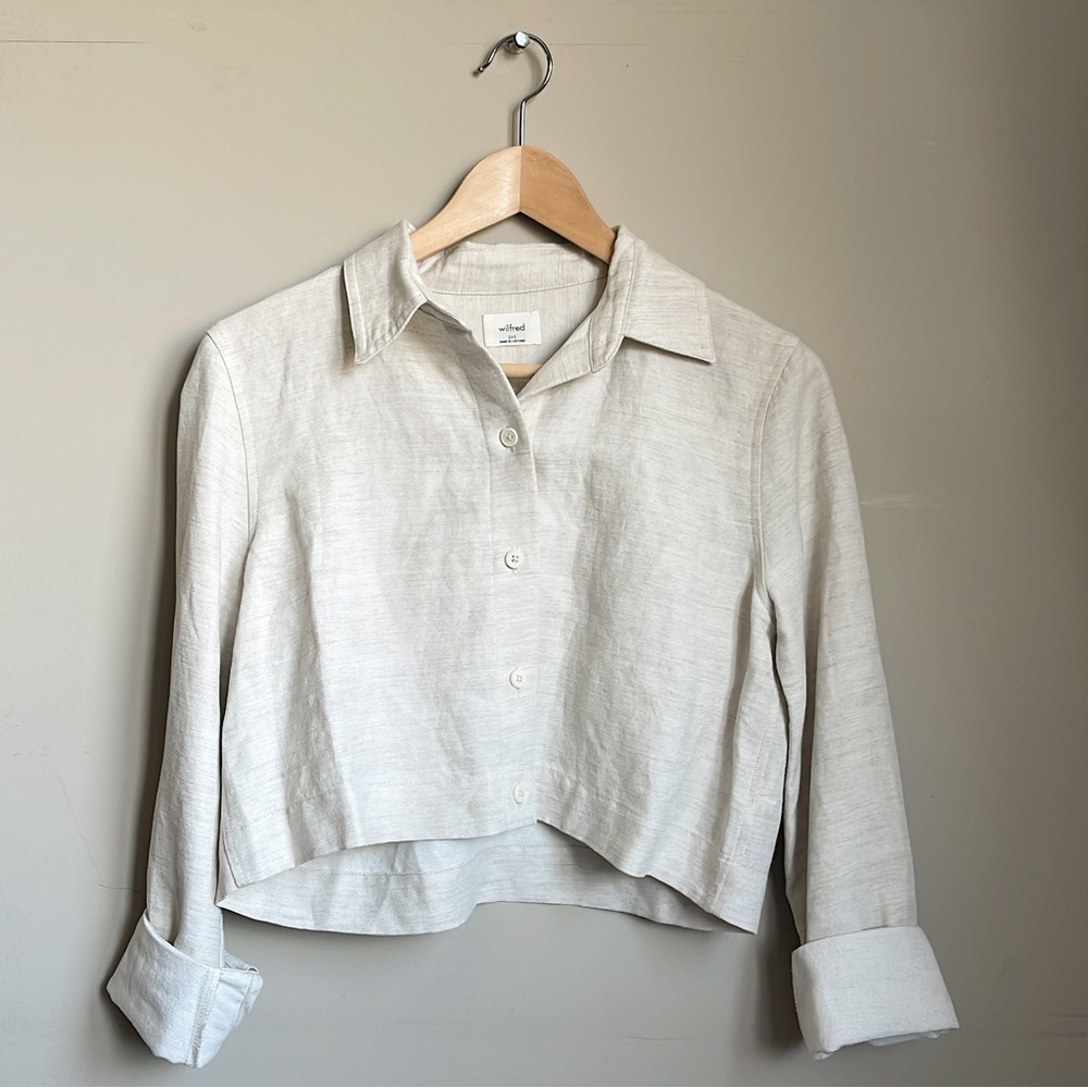 Aritzia Wilfred Proposal Linen Shirt